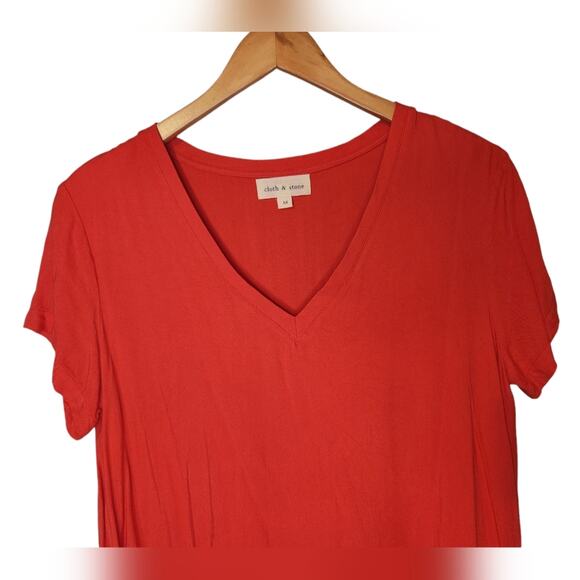 Anthropologie Cloth & Stone Crispin Rayon Shirt Tunic Dress Medium - Picture 5 of 8